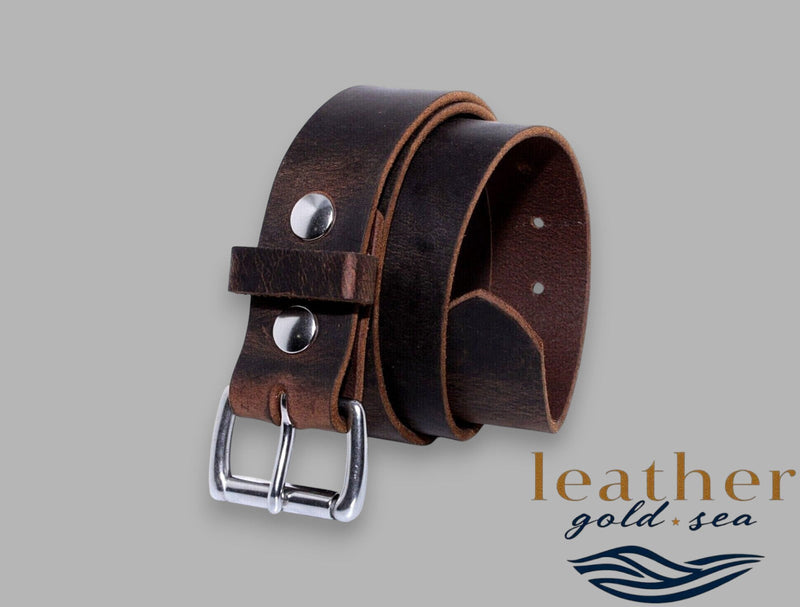 Mens full grain leather Belt – Sizes 32 to 54