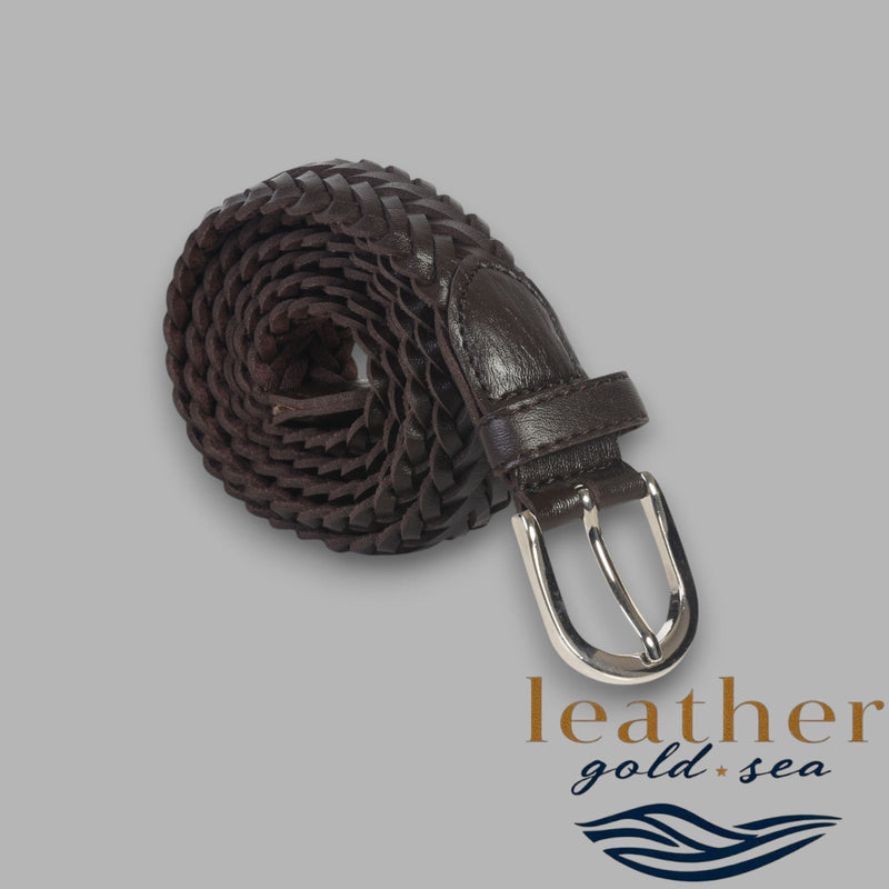 plaited leather belt mens – All Sizes
