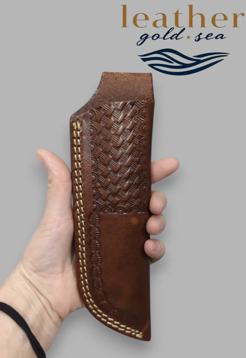 Knife Sheath Western | Brown Handmade Leather