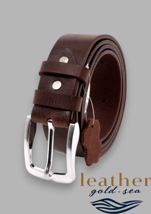 US belt buckle - genuine leather - All Sizes