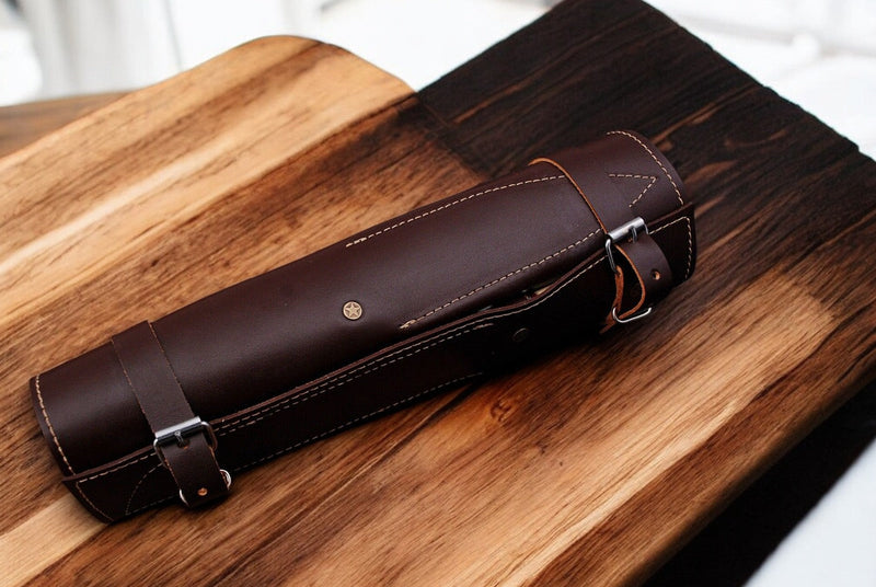 Handmade Damascus Kitchen Knives Set – Exotic Wood & Bone