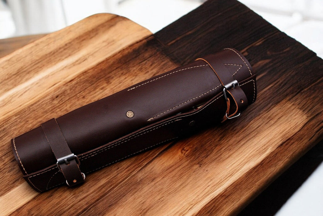 Handmade Damascus Kitchen Knives Set – Exotic Wood & Bone