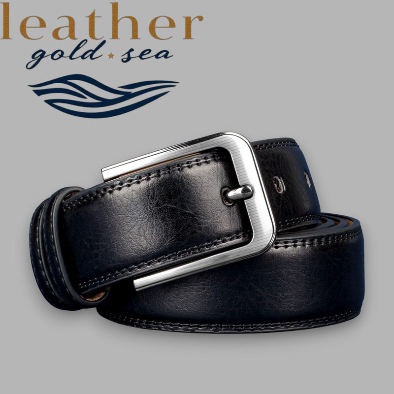 Handmade | Personalized Black Belt – Genuine Leather