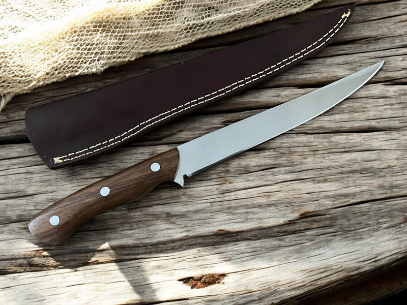 Premium 13.4" Handmade Fillet Knife with Rosewood Handle