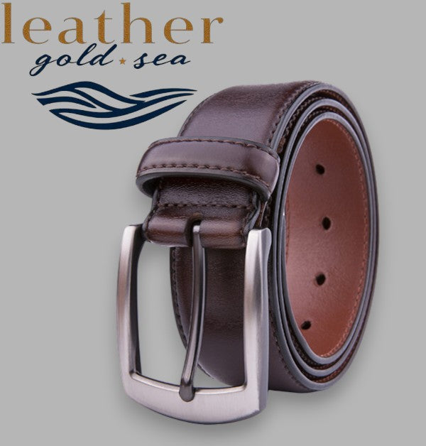 Handmade Brown Genuine Leather Belt for Men