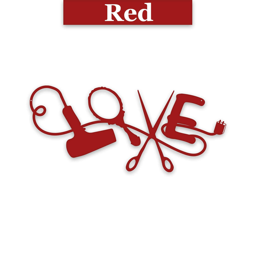 Salon "Love" Beauty Bar Metal Sign