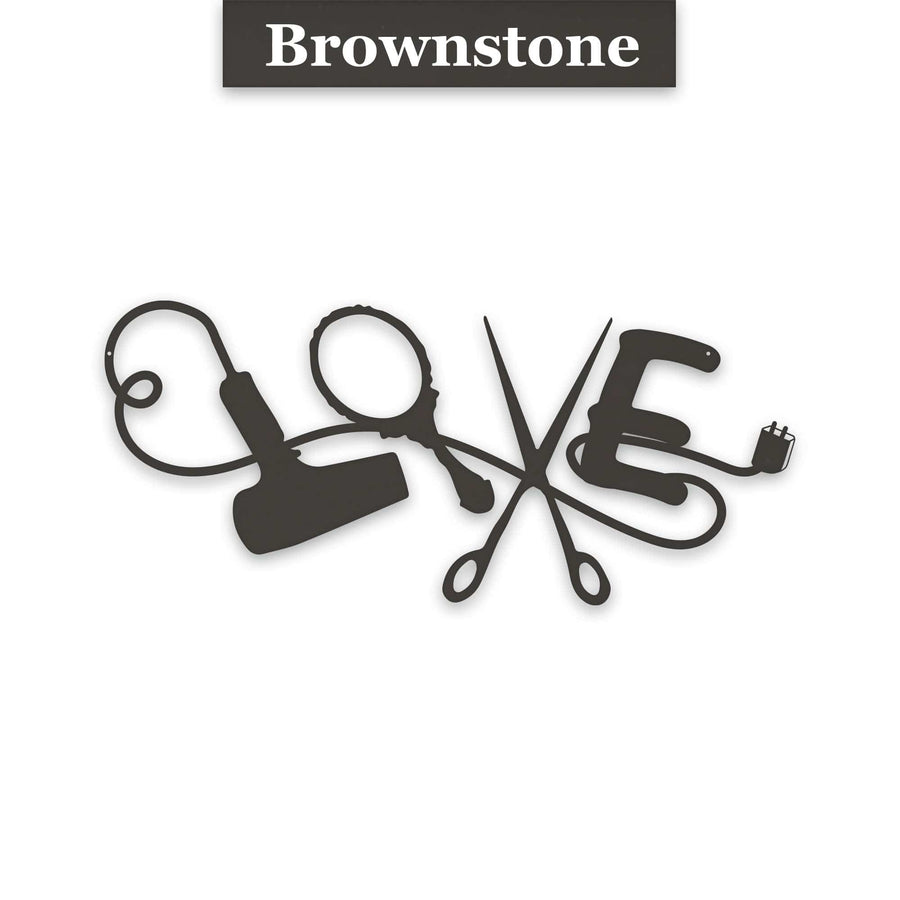 Salon "Love" Beauty Bar Metal Sign