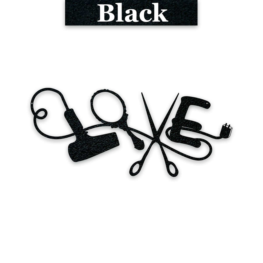 Salon "Love" Beauty Bar Metal Sign