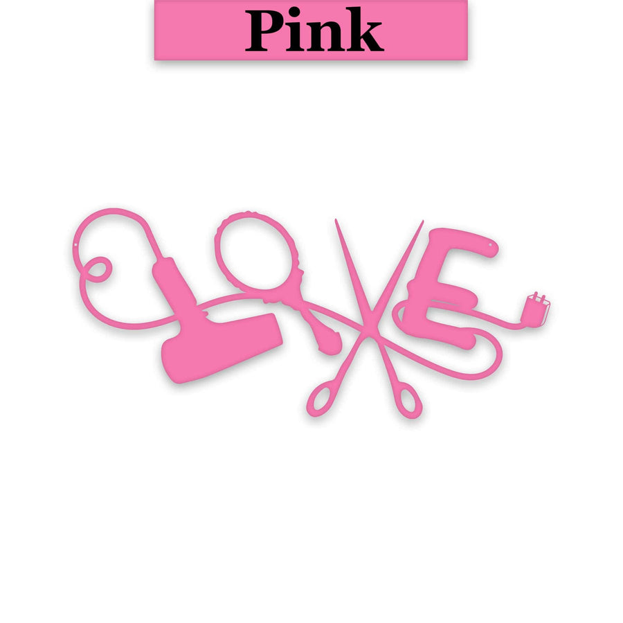 Salon "Love" Beauty Bar Metal Sign