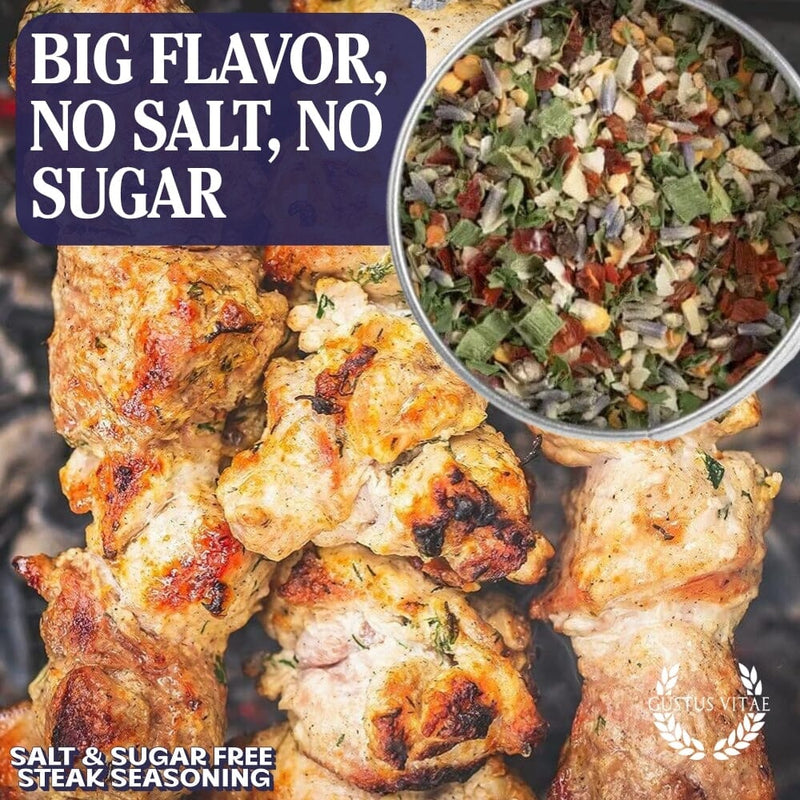 Salt & Sugar Free Steak Seasoning Bougie BBQ Gustus Vitae