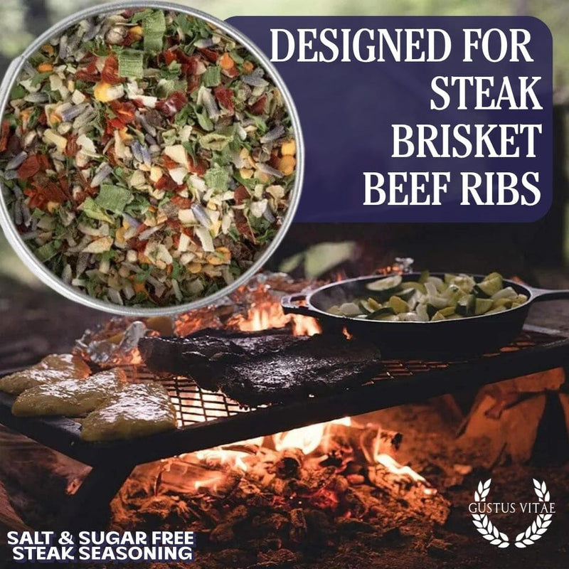 Salt & Sugar Free Steak Seasoning Bougie BBQ Gustus Vitae