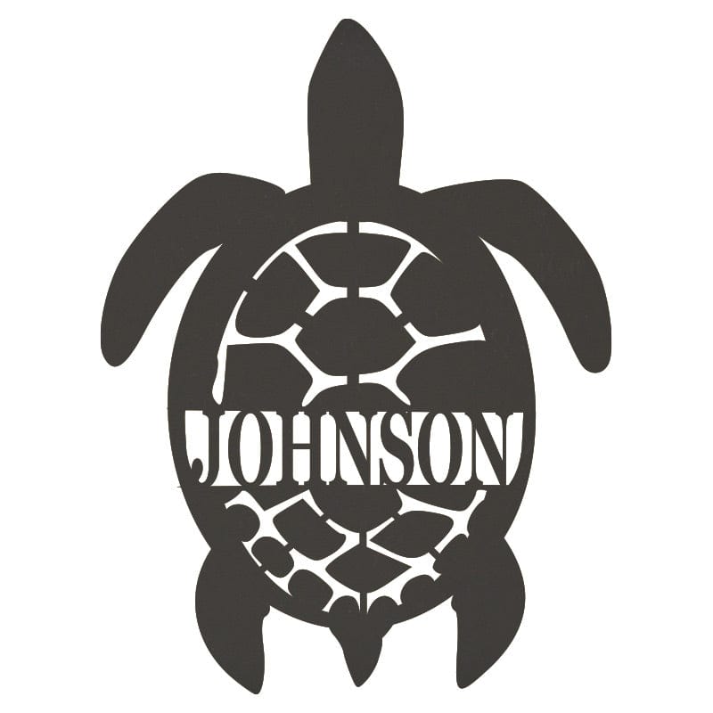 Sea Turtle Name Monogram