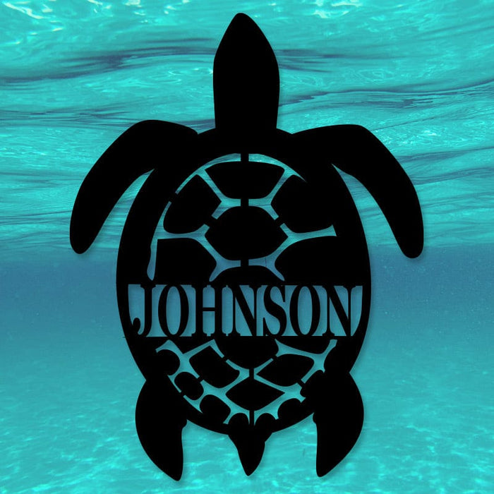 Sea Turtle Name Monogram