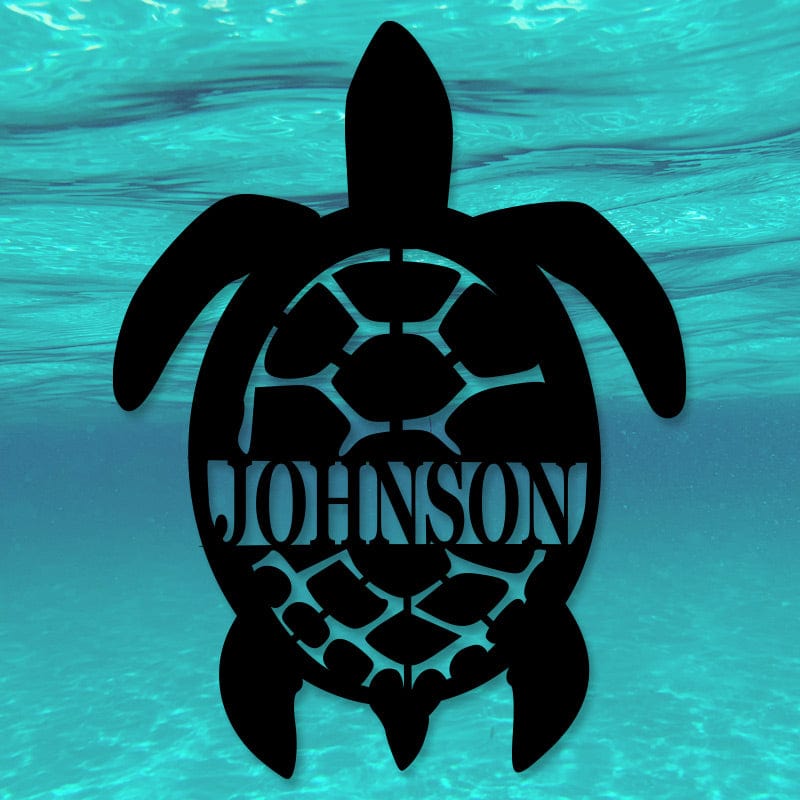 Sea Turtle Name Monogram
