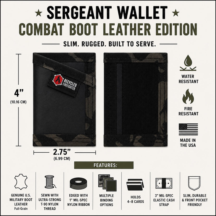 Sergeant Wallet - Combat Boot Leather Edition
