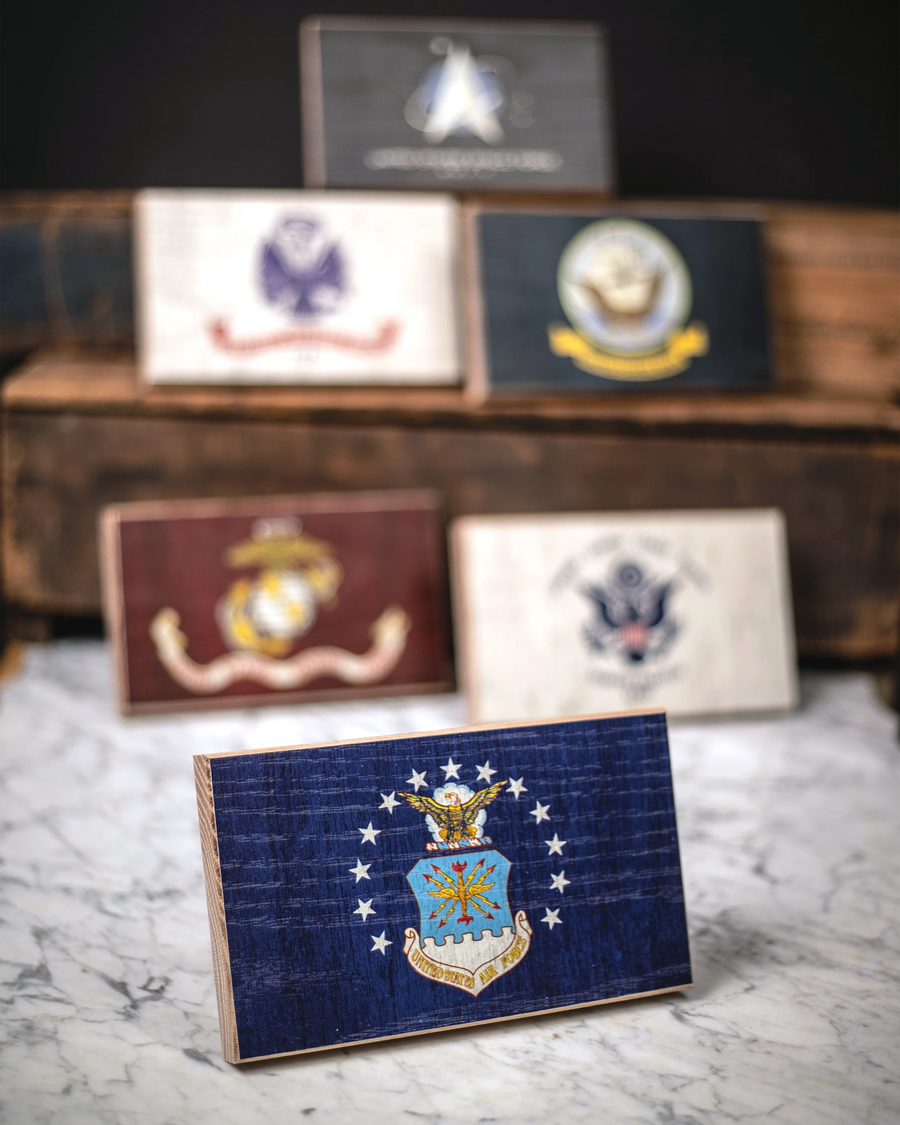 Collective - Air Force Wooden Desk Flag