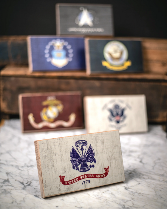 Collective - Army Wooden Desk Flag