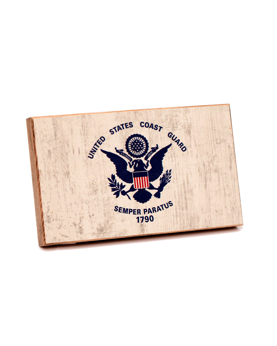 Collective - Coast Guard Wooden Desk Flag