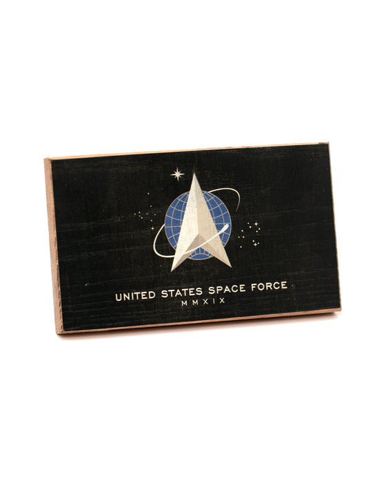 Collective - Space Force Wooden Desk Flag