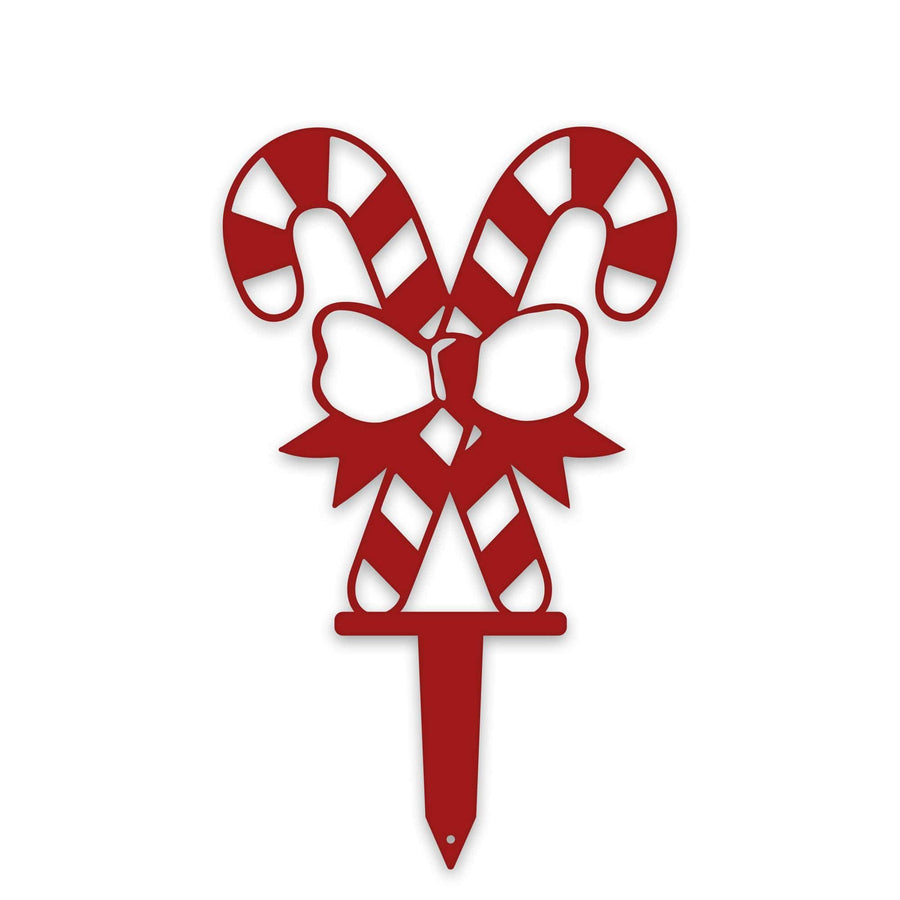 Double Candy Cane Stakes | Set of 3 Durable Outdoor Christmas Stakes for Festive Garden Decor