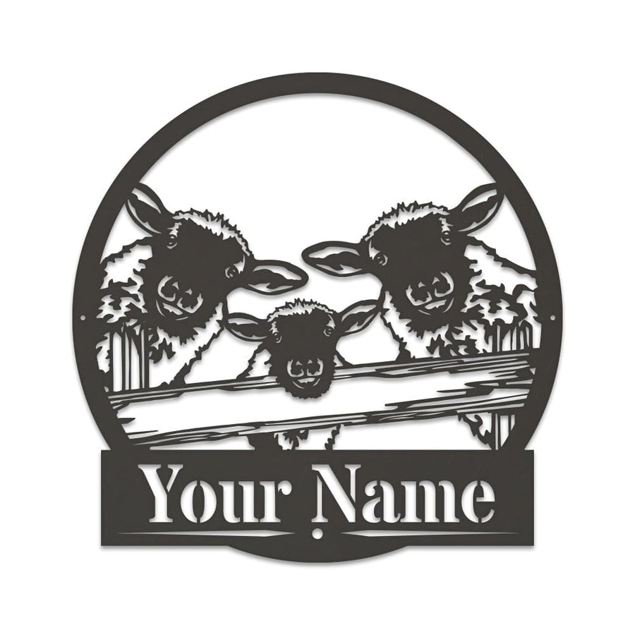 Sheep on a Fence Monogram