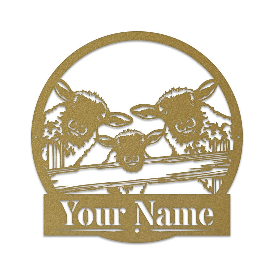 Sheep on a Fence Monogram
