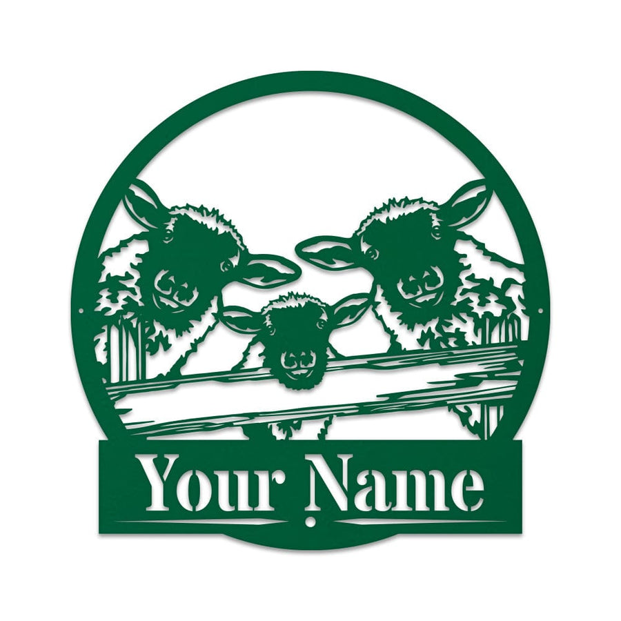 Sheep on a Fence Monogram