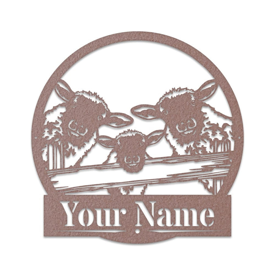 Sheep on a Fence Monogram