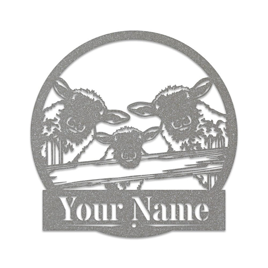 Sheep on a Fence Monogram