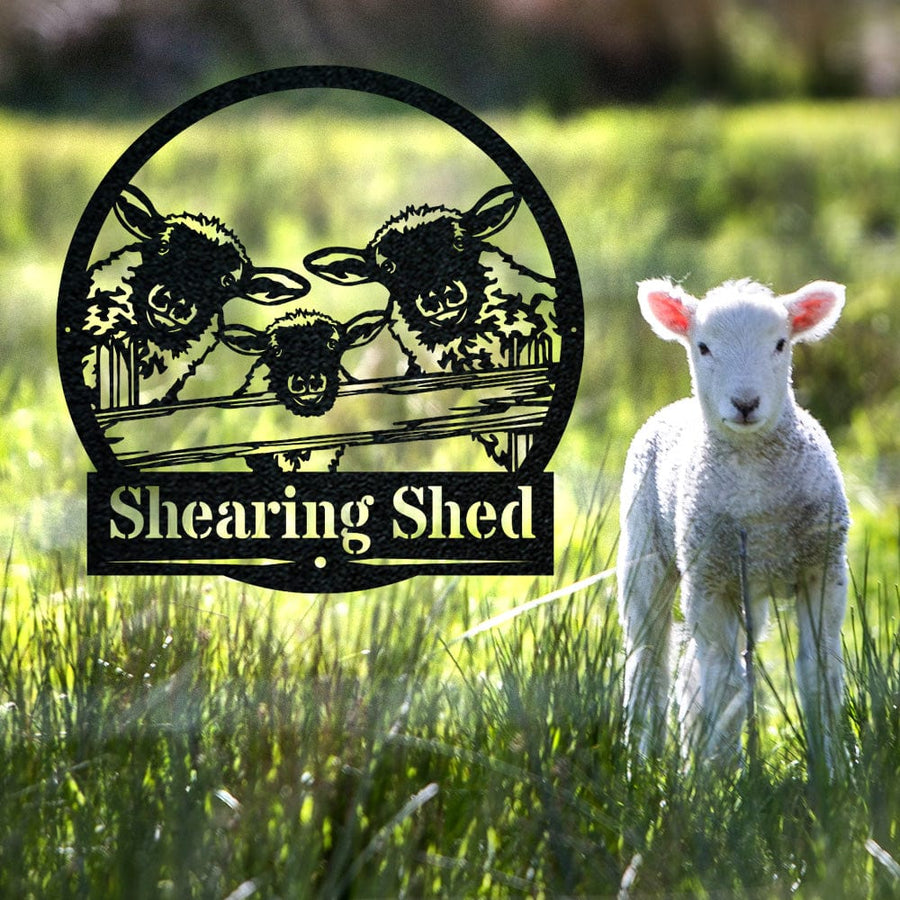 Sheep on a Fence Monogram
