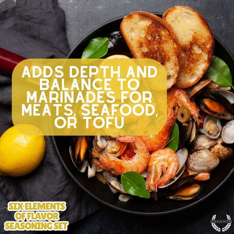 Six Elements Of Flavor Seasoning Set Collections & Gift Sets Gustus Vitae