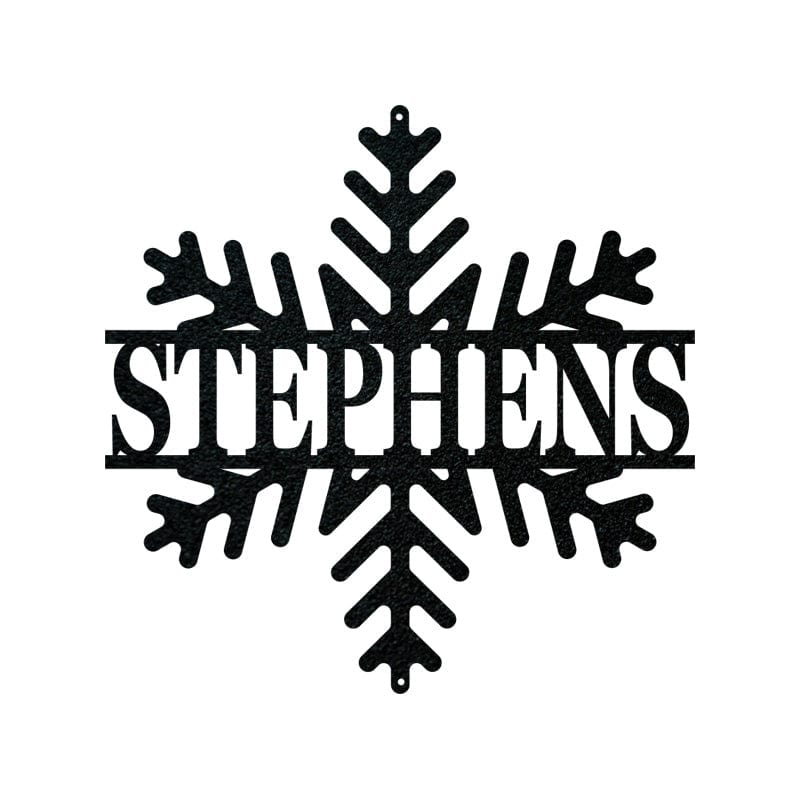 Snowflake Monogram Sign