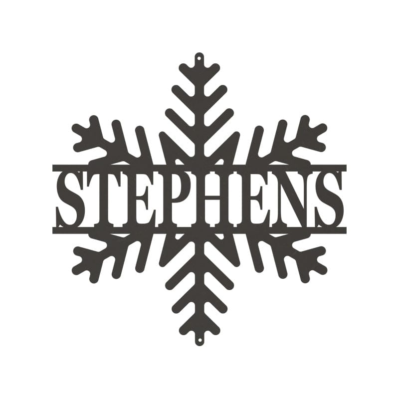 Snowflake Monogram Sign