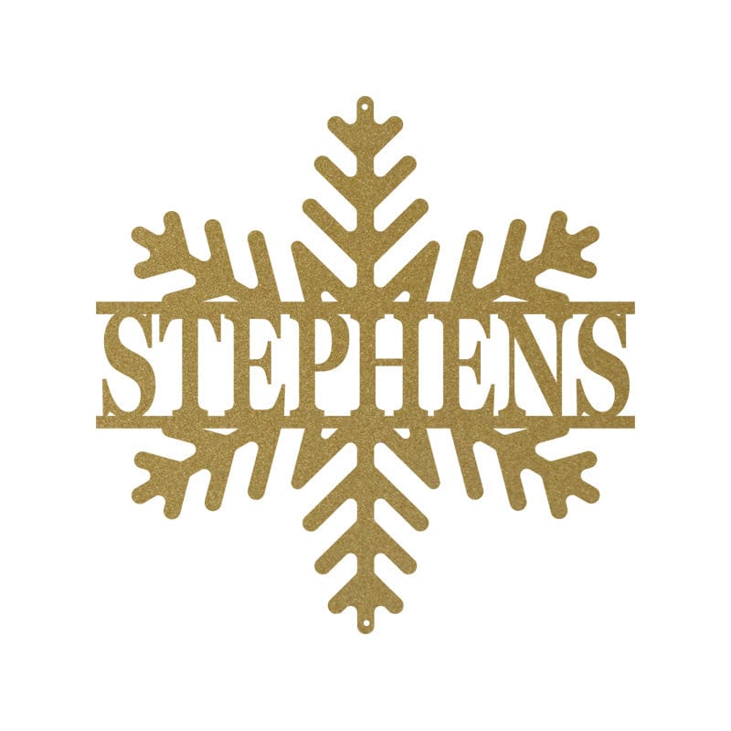 Snowflake Monogram Sign