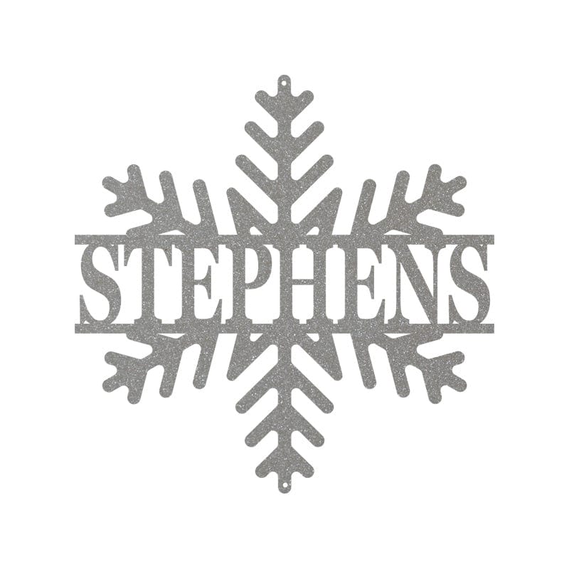 Snowflake Monogram Sign