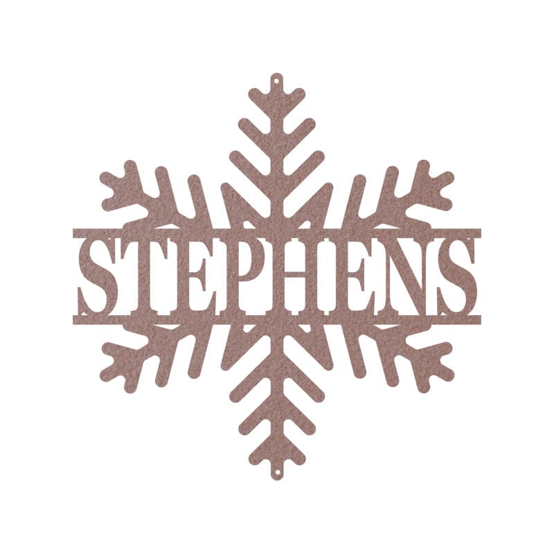 Snowflake Monogram Sign