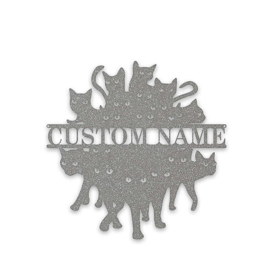 So Many Felines!!!!! Personalized Metal Sign