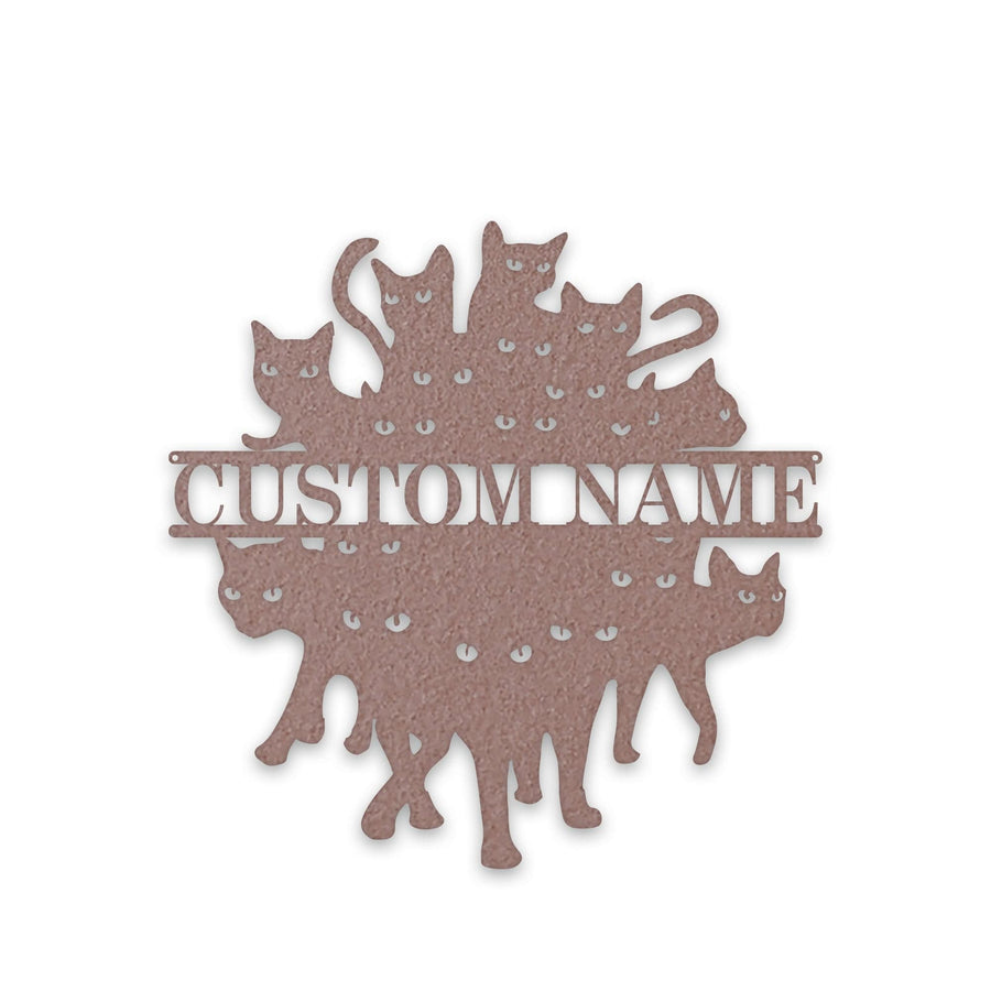 So Many Felines!!!!! Personalized Metal Sign