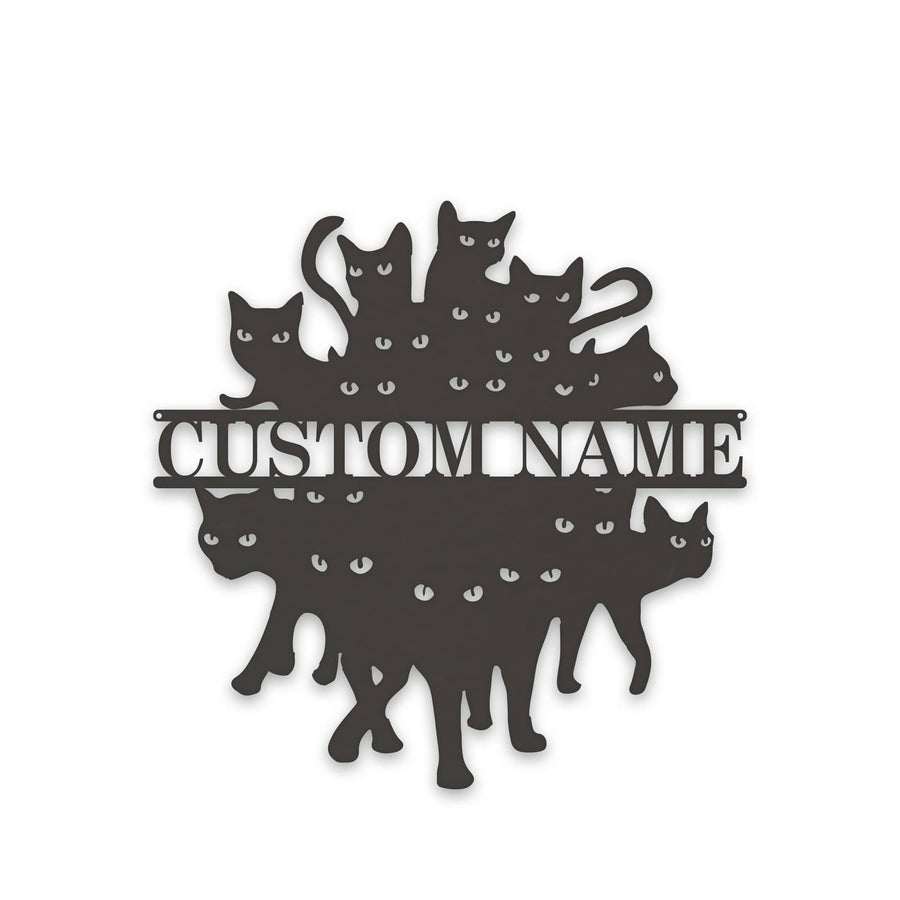 So Many Felines!!!!! Personalized Metal Sign