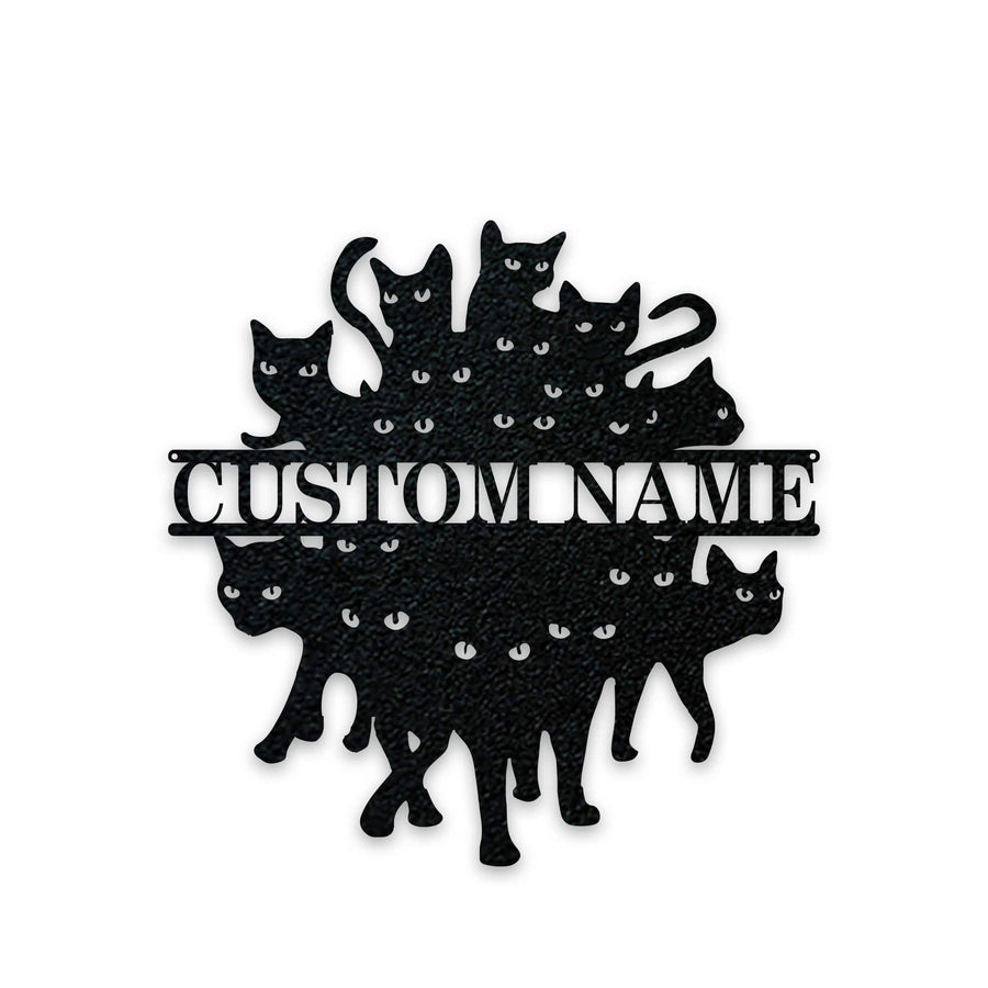 So Many Felines!!!!! Personalized Metal Sign