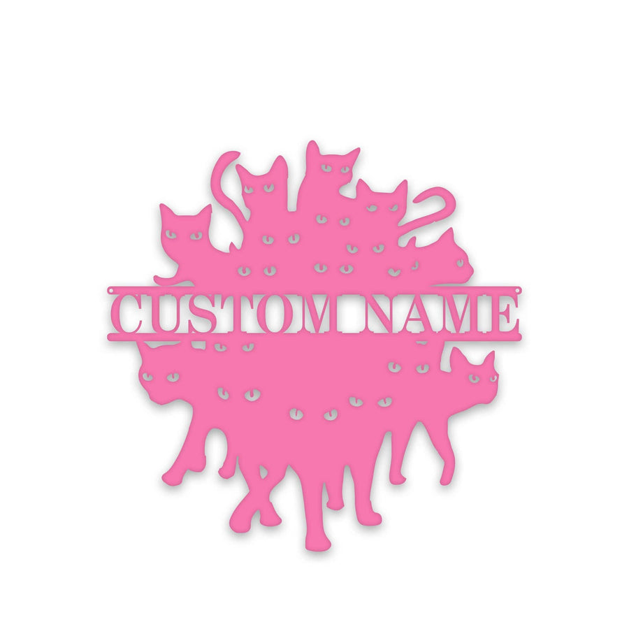 So Many Felines!!!!! Personalized Metal Sign