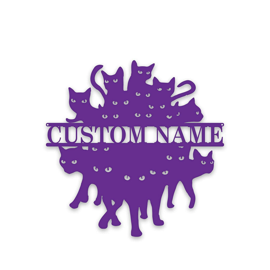 So Many Felines!!!!! Personalized Metal Sign