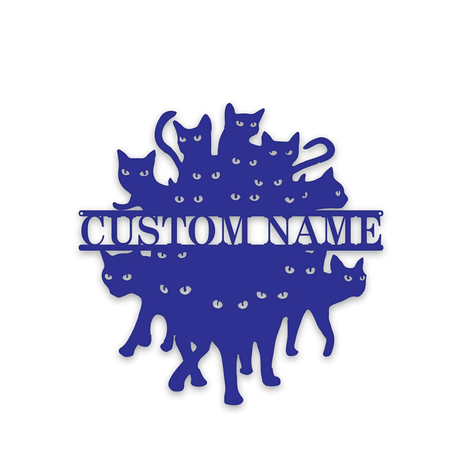 So Many Felines!!!!! Personalized Metal Sign