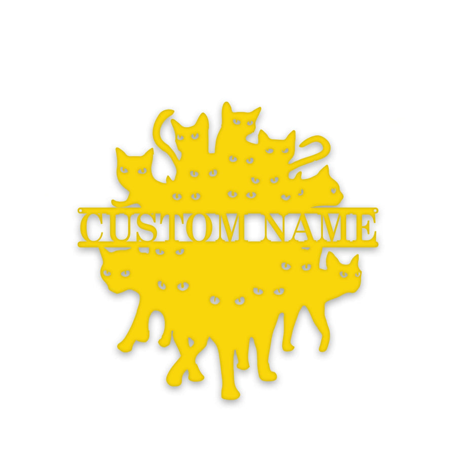 So Many Felines!!!!! Personalized Metal Sign
