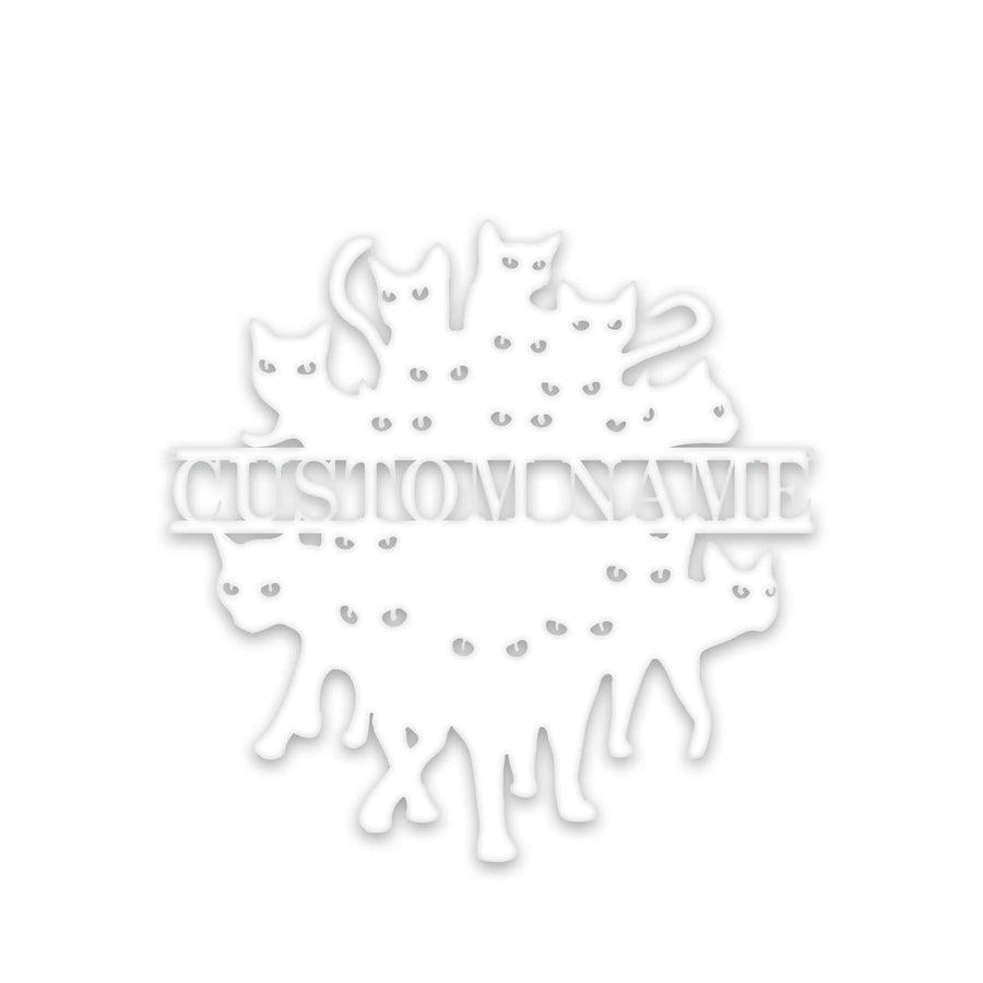 So Many Felines!!!!! Personalized Metal Sign