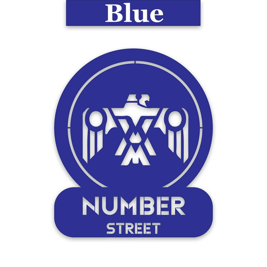 Southwestern Tribal Thunderbird Customizable Metal Address