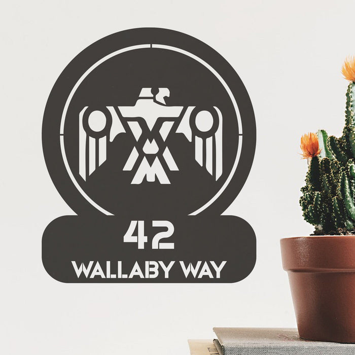Southwestern Tribal Thunderbird Customizable Metal Address