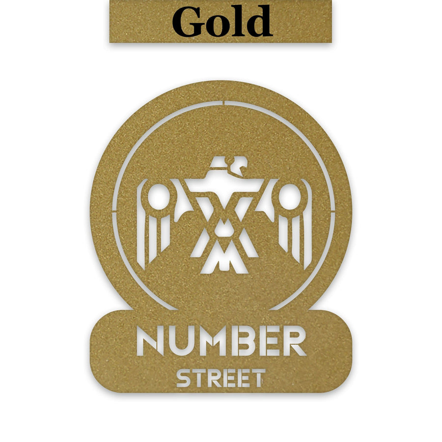 Southwestern Tribal Thunderbird Customizable Metal Address