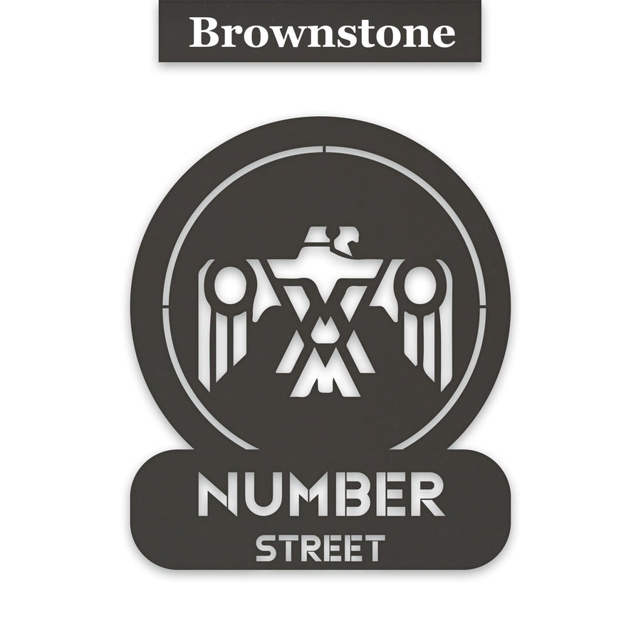 Southwestern Tribal Thunderbird Customizable Metal Address