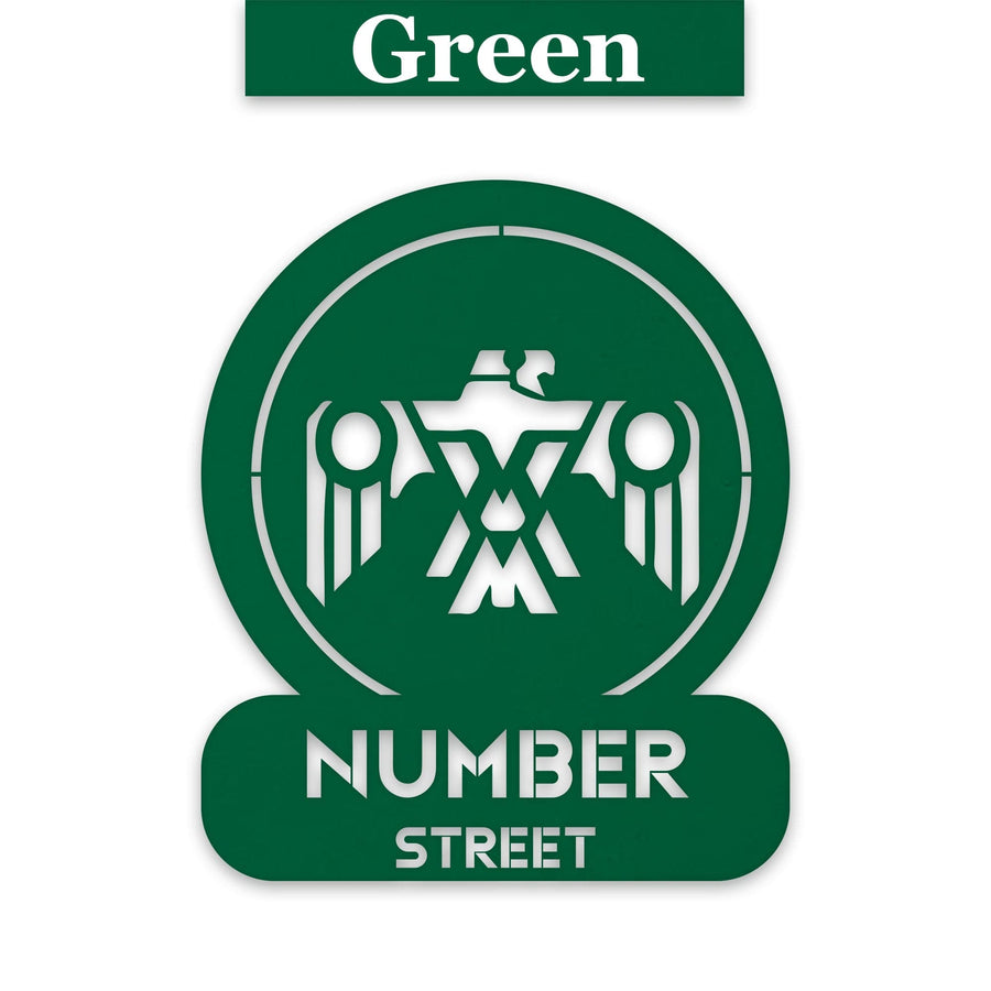 Southwestern Tribal Thunderbird Customizable Metal Address